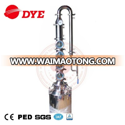 50L 100L alcohol distillery equipment home column distiller mini distillation equipment